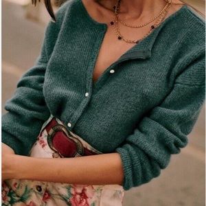 ❌SOLD❌NWT Sezane Gaspard Sweater in Sage Size M